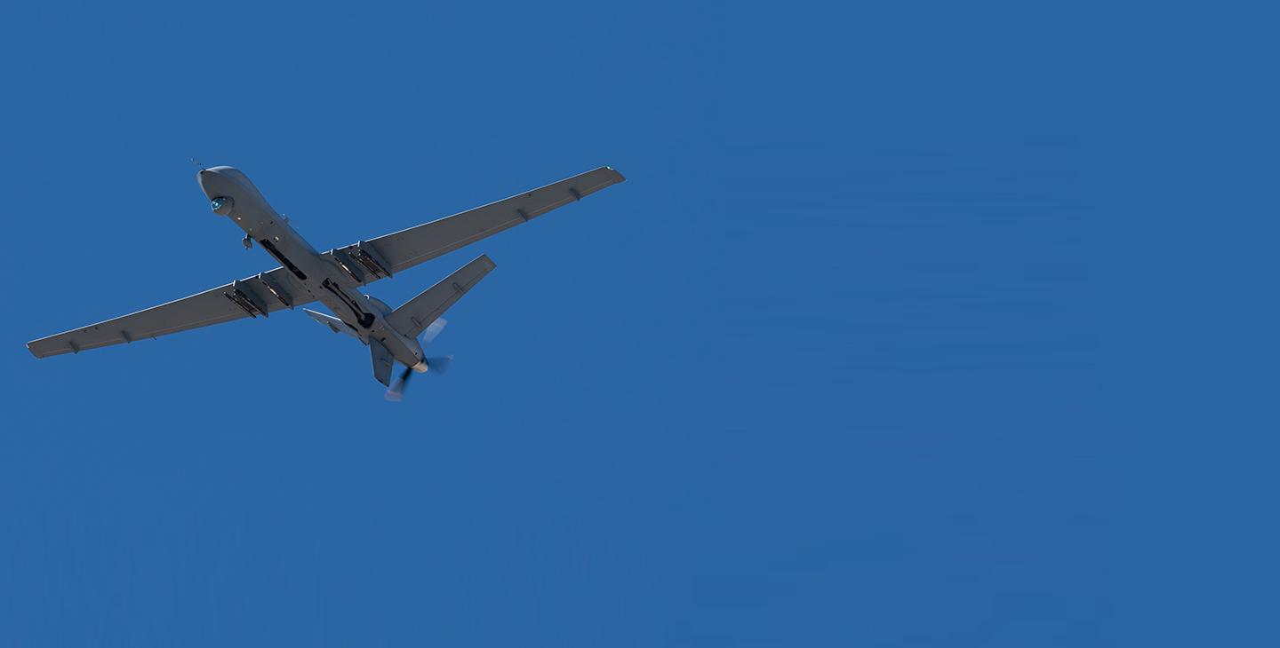 UAS flying over head